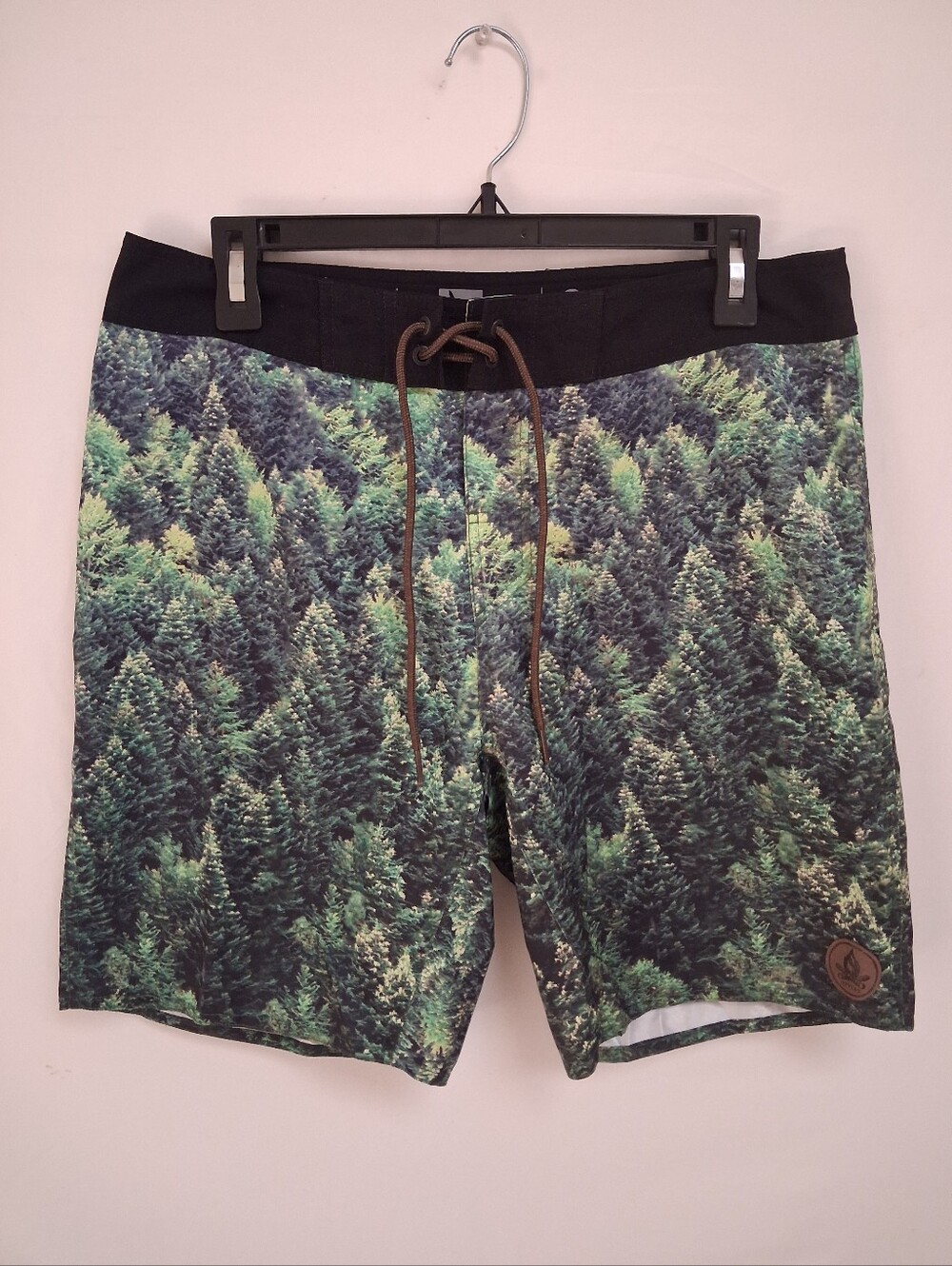 HippyTree Men’s Pine Forest Print Board Shorts Swim Trunks Size 32